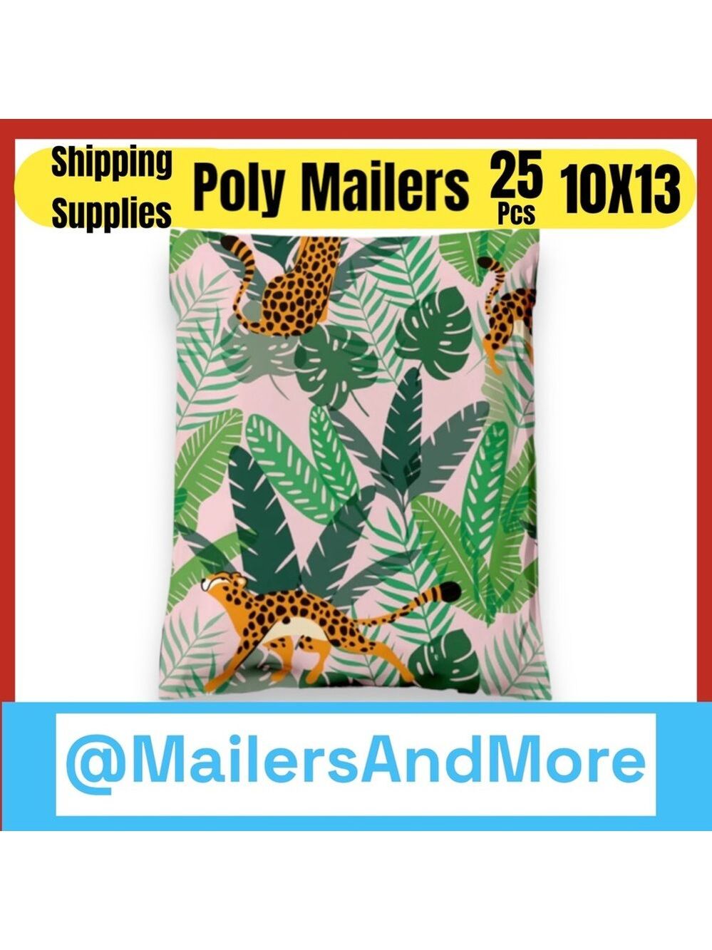 25 10X13 Poly Mailers, Cheetahs, Shipping Envelopes PRICE IS FIRM - Picture 5 of 9